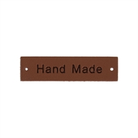 BRUN LABEL I LÆDER - Hand Made